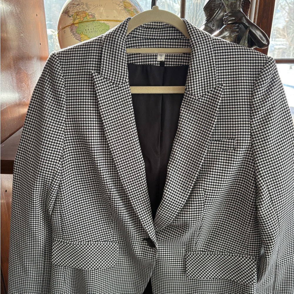 Veronica Beard Monochrome Houndstooth Jacket